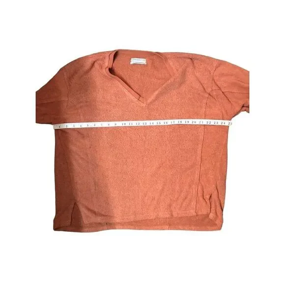 Urban Outfitters super soft slouchy pullover orange asymmetrical lightweight swe - Picture 7 of 11